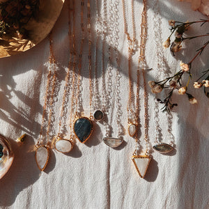 Labradorite Necklace || Tear