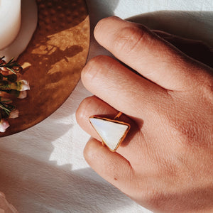 Moonstone Elfin Ring ||  Pyramid