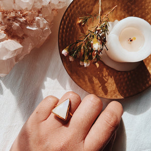 Moonstone Elfin Ring ||  Pyramid