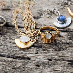 CUSTOM - Be Open Ring || Moonstone