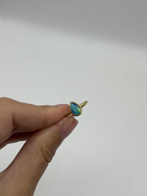 Fallen Star Opal Elfin Ring