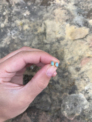 Fallen Star Earrings || oval