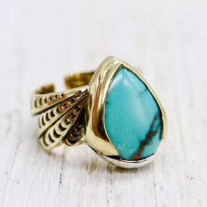 Winged Ring || Turquoise