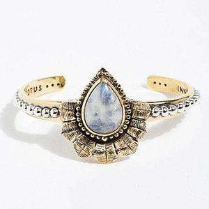 Lotus Cuff || Moonstone