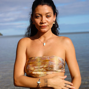 Sunbeam Stud :: Faceted labradorite