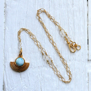 Be Open Necklace || Larimar