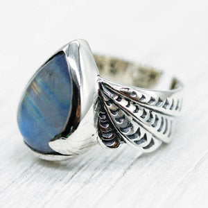 Winged Ring || Moonstone