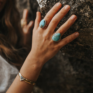Hold Space Cuff || Moonstone