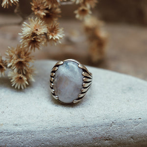 Blossom Ring || Moonstone