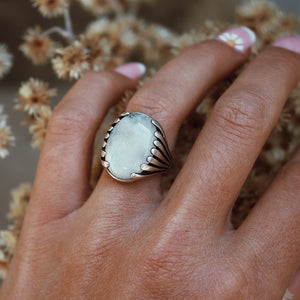 Blossom Ring || Moonstone