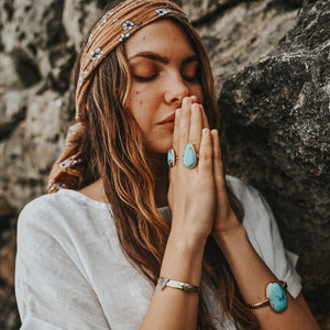 Hold Space Cuff || Moonstone