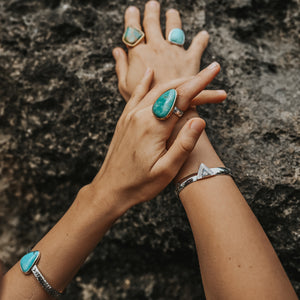 Hold Space Cuff || Moonstone