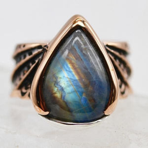 Winged Ring || Moonstone