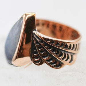 Winged Ring || Moonstone