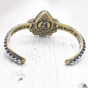 Lotus Cuff || Rose Quartz