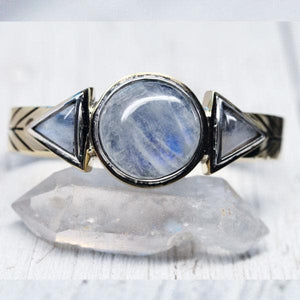 Hemisphere Cuff || Moonstone