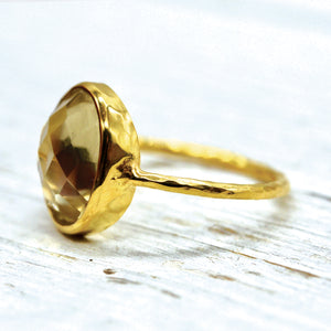 Citrine Elfin Ring