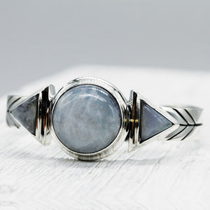 Hemisphere Cuff || Moonstone