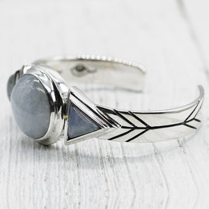 Hemisphere Cuff || Moonstone