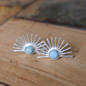 Light Ray Stud :: Larimar