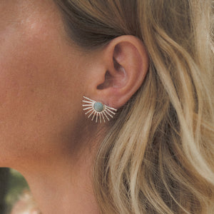 Light Ray Stud :: Larimar