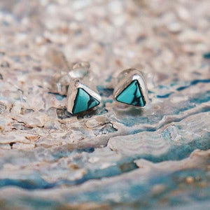 Petit Pyramid Earring : Turquoise