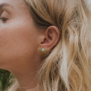 Light Ray Stud :: Larimar