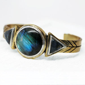 Hemisphere Cuff || Labradorite