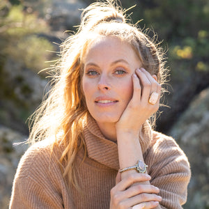 Lotus Cuff || Rose Quartz