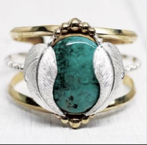 Kinship Cuff || Turquoise Oval