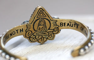 Lotus Cuff || Labradorite