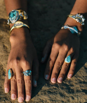 Sunbeam Ring || Turquoise
