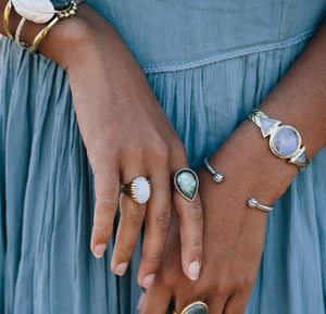 Blossom Ring || Moonstone