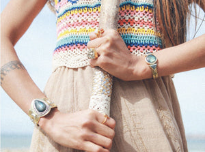 Hemisphere Cuff || Labradorite