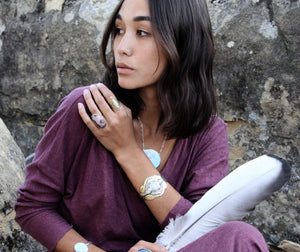 Rebirth Cuff || moonstone