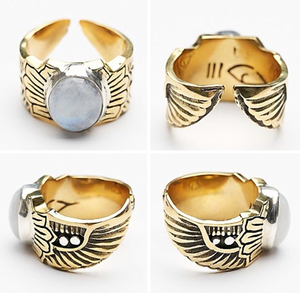 Scarab Ring || Moonstone