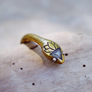 Serpent Cuff || labradorite
