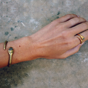 Serpent Cuff || labradorite