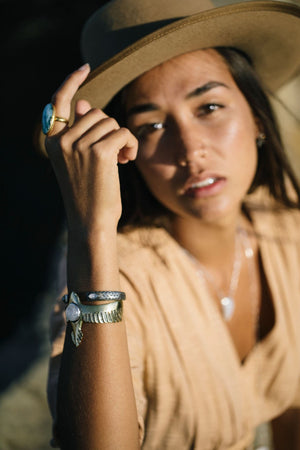 As Above Cuff || Rose Quartz