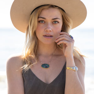 Hemisphere Cuff || Moonstone