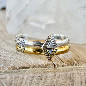 Hold Space Cuff || Moonstone