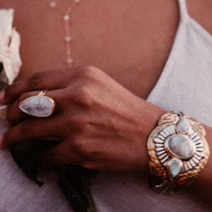 Rebirth Cuff || moonstone