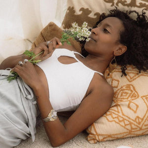 Rebirth Cuff || moonstone