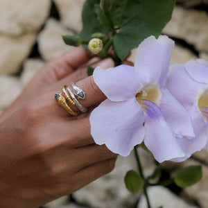 Serpent Ring || labradorite