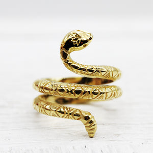 Rattlesnake Lotus Ring || view more colors