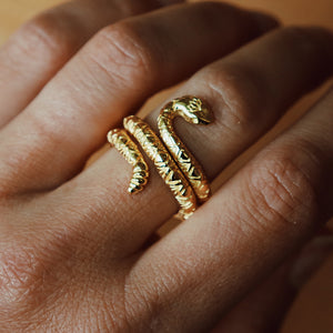 Rattlesnake Lotus Ring || view more colors