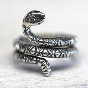 Rattlesnake Lotus Ring || view more colors