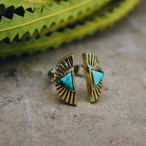 Shape Shift Ring || Turquoise