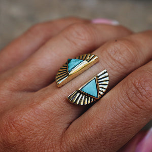Shape Shift Ring || Turquoise