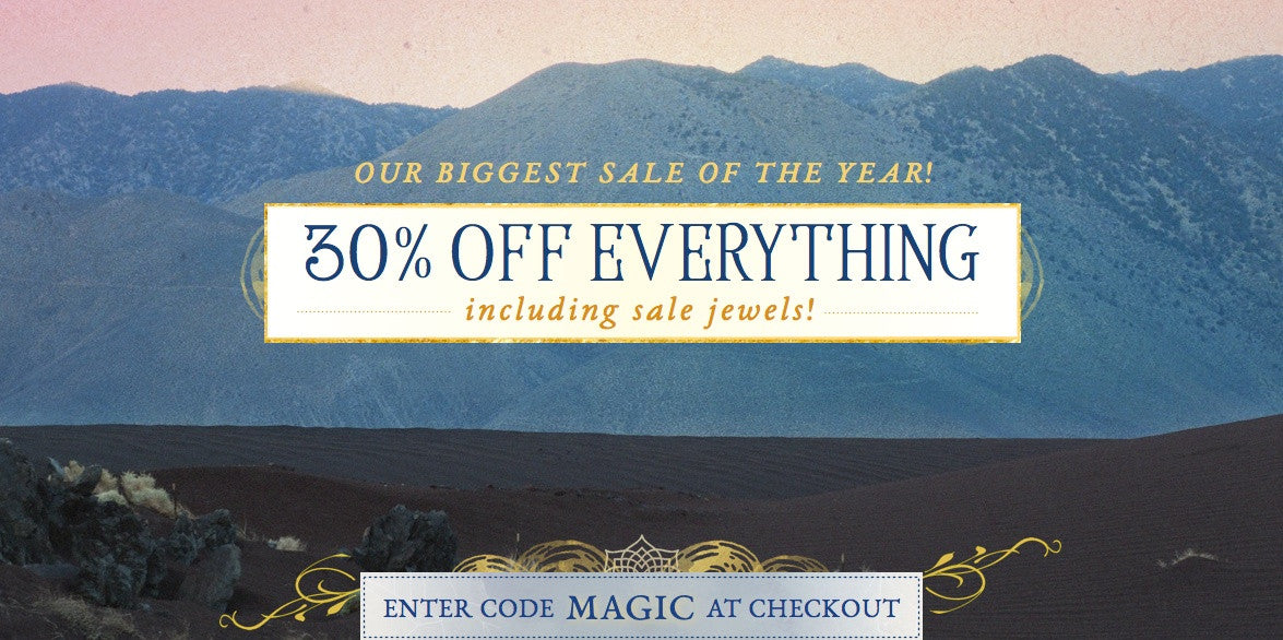 30% off everything :: new moon sale